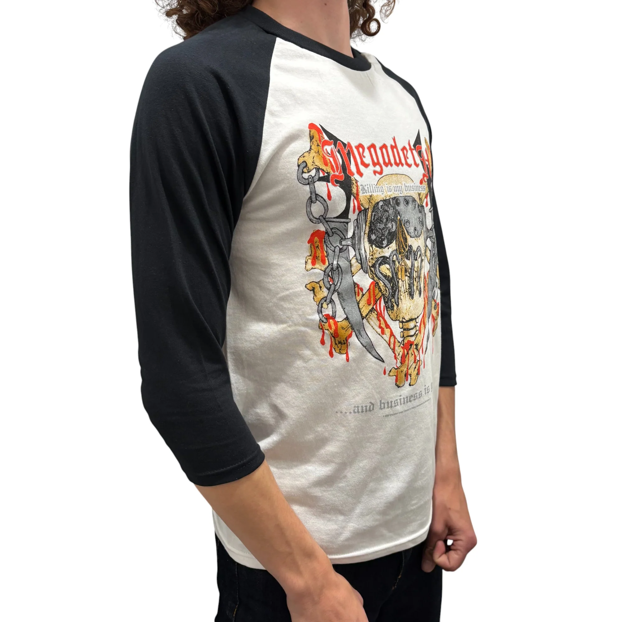 Megadeth Killing Is My Business Baseball Tee - Image 3