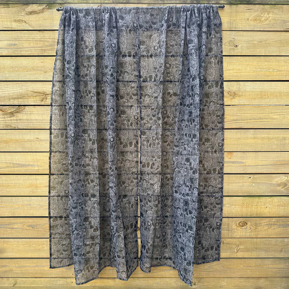 Melting Skulls Window Curtains by Sourpuss Clothing - Image 4