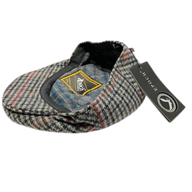 Mens Grey Wool Newsboy Cap - Image 2