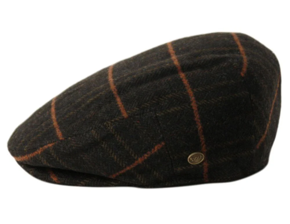 Mens Dark Olive Wool Newsboy Cap - Image 2