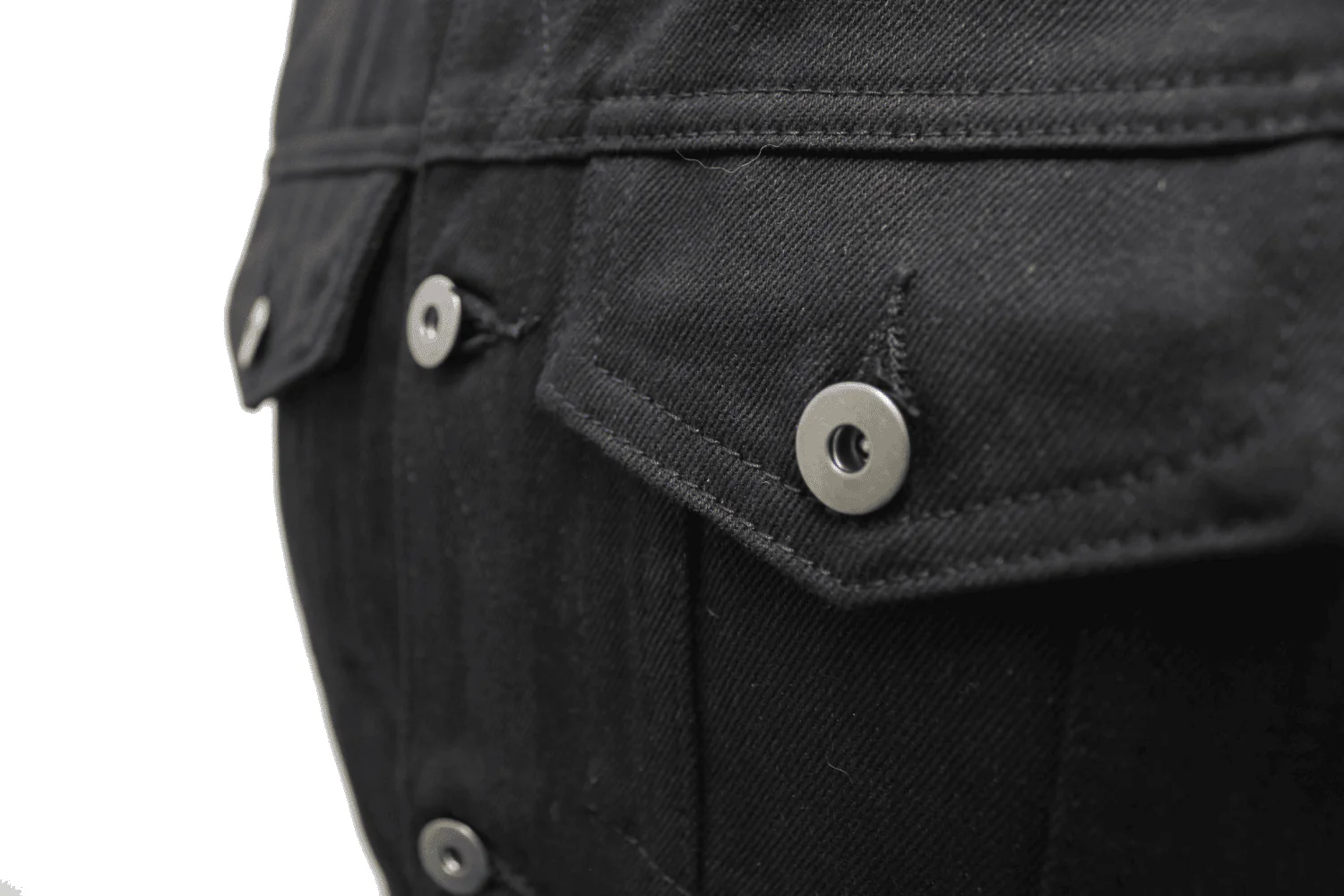 Men's Black Denim Battle Vest - Image 6