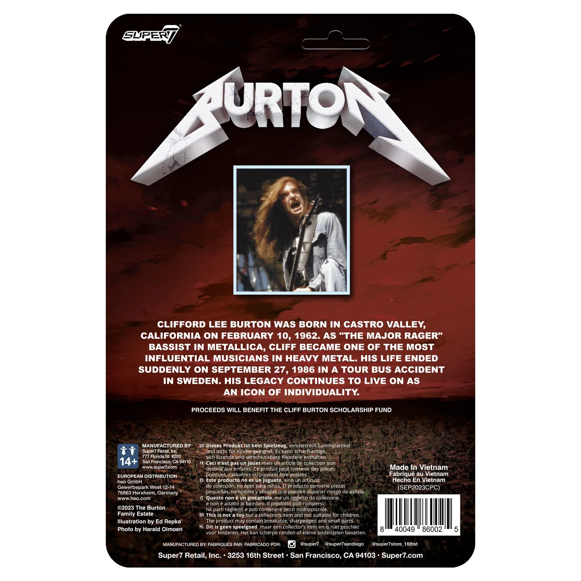 Metallica Cliff Burton Figurine by Super7 - Image 4