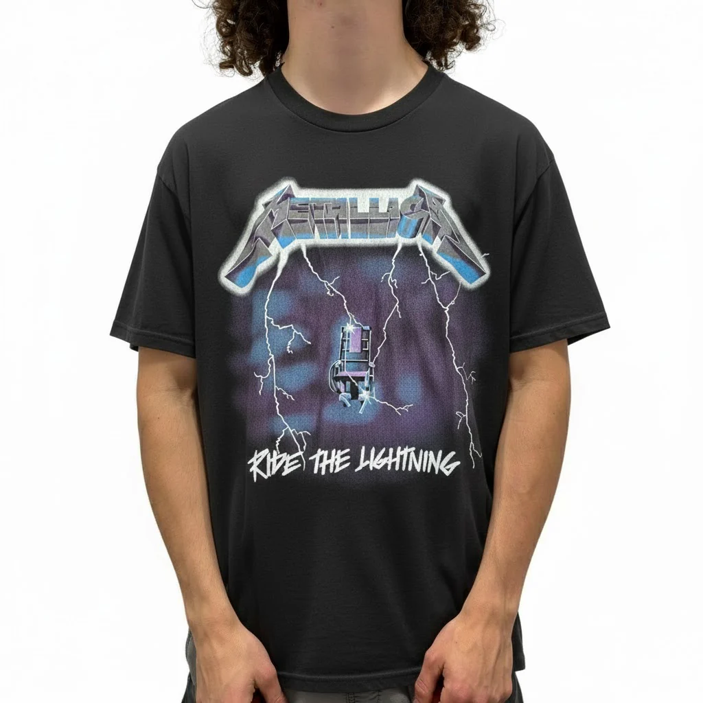 Metallica Ride the Lightning T-Shirt - Image 3