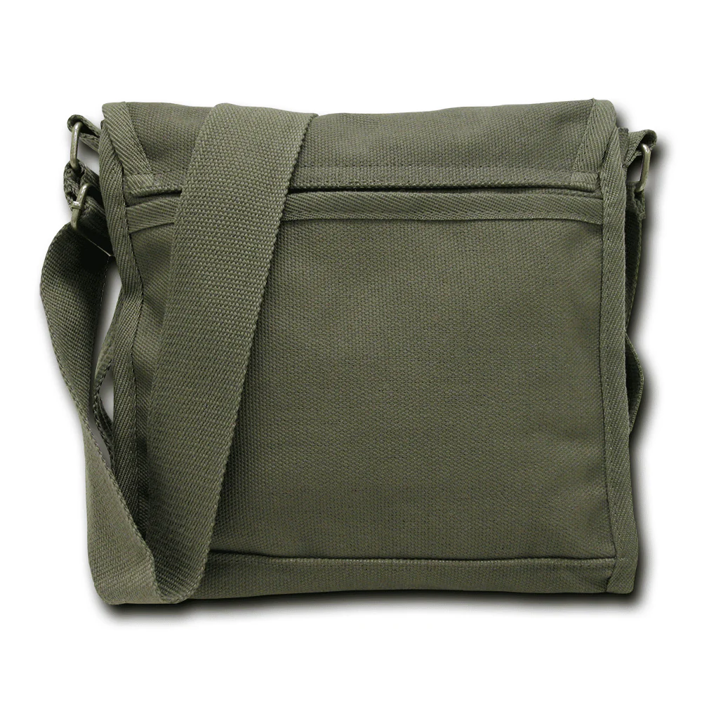 Olive Military Field Messenger Bag - Image 3