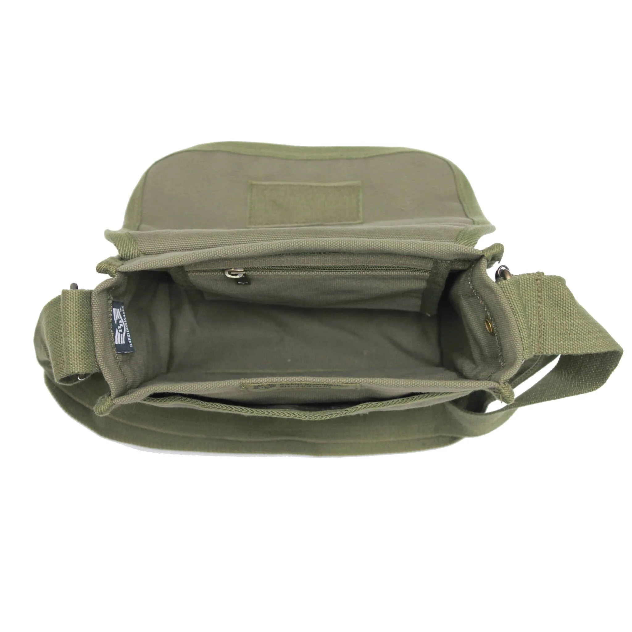 Olive Military Field Messenger Bag - Image 5
