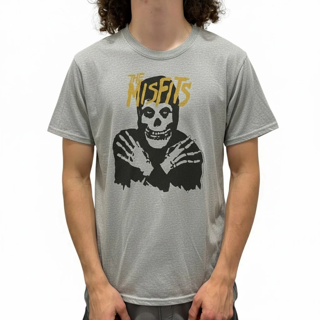 Misfits Crimson Ghost Gray T-Shirt - Image 2