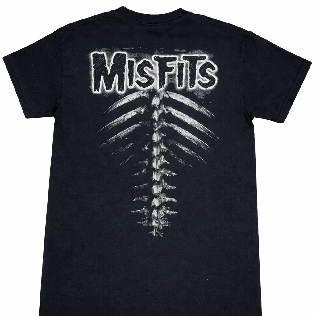 Misfits Crimson Skull And Band T-Shirt - Image 2