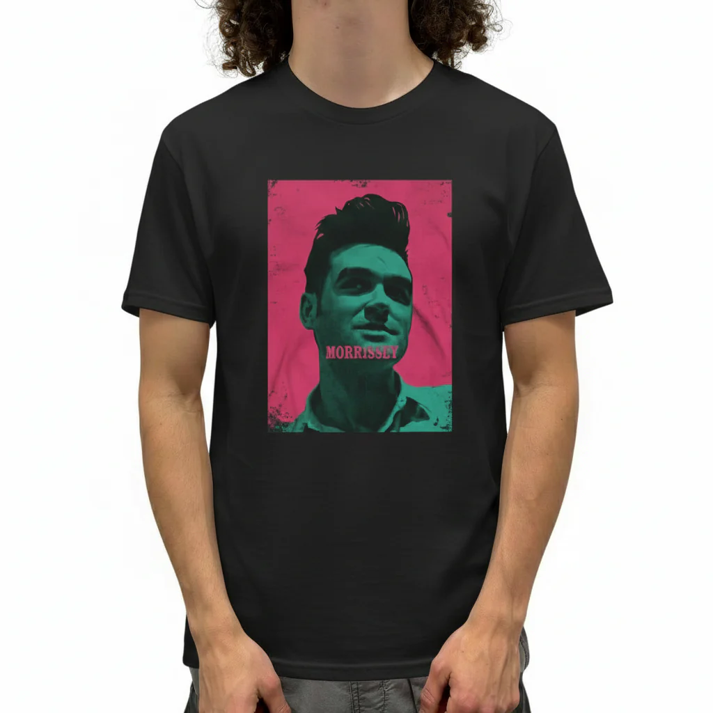 Morrissey Green Face T-Shirt - Image 2