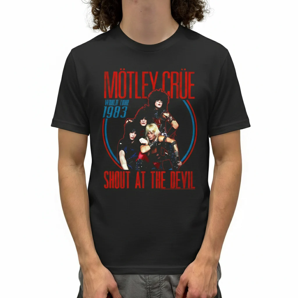 Motley Crue Shout at the Devil World Tour 1983 T-Shirt - Image 2