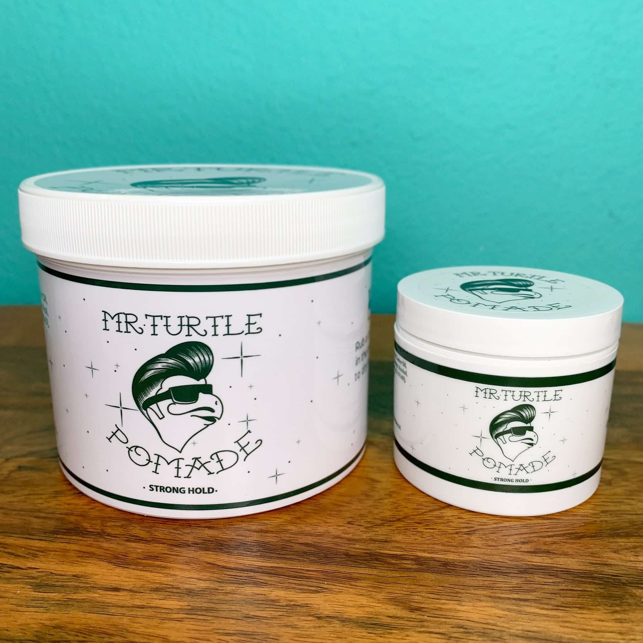 Mr. Turtle Strong Hold Pomade Tub 32oz - Image 2