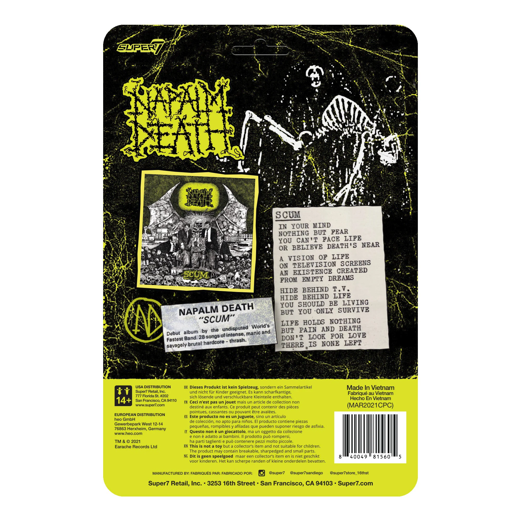 Napalm Death Scum Demon Figure by Super7 - Image 3