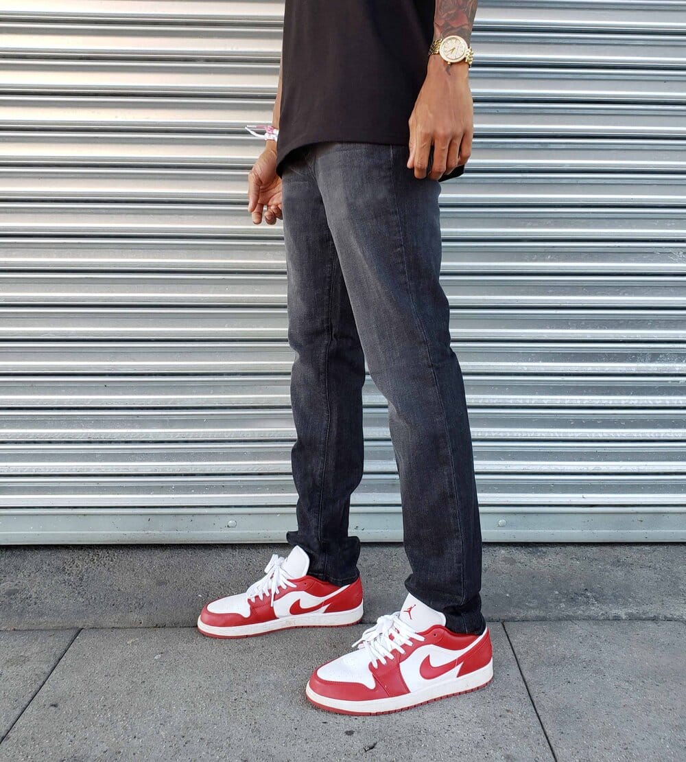 Faded Black Skinny Jeans by Neo Blue - Image 2