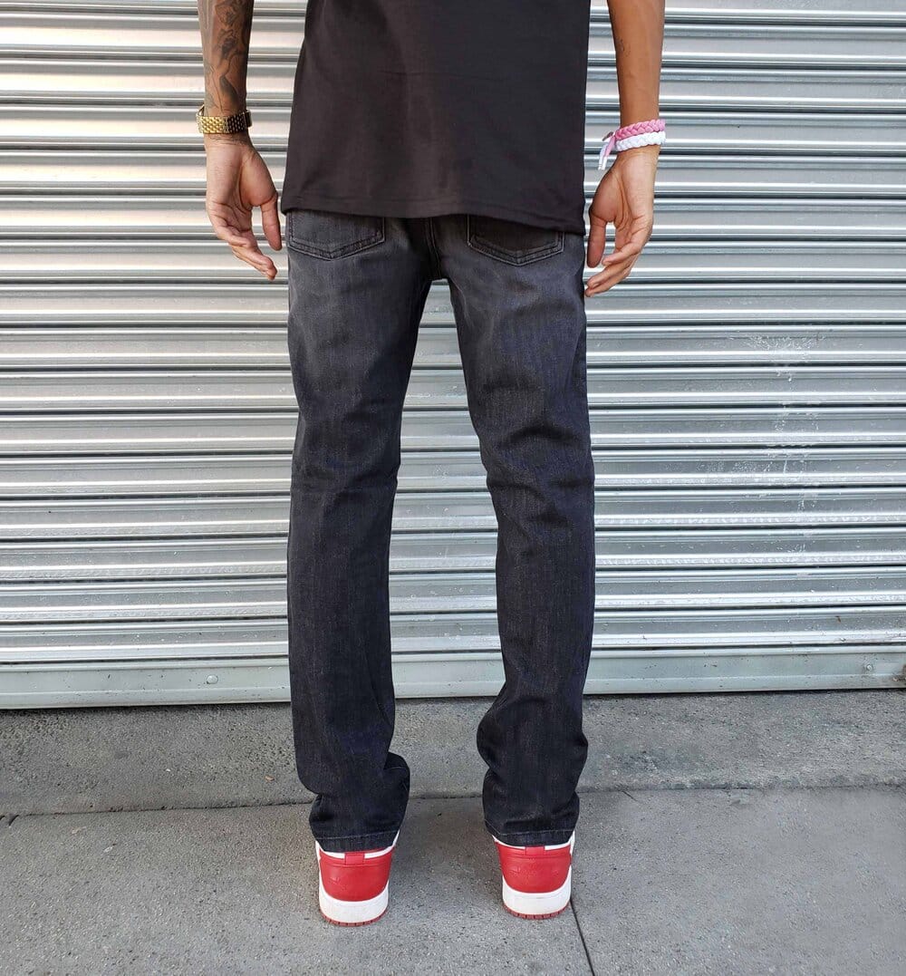 Faded Black Skinny Jeans by Neo Blue - Image 3