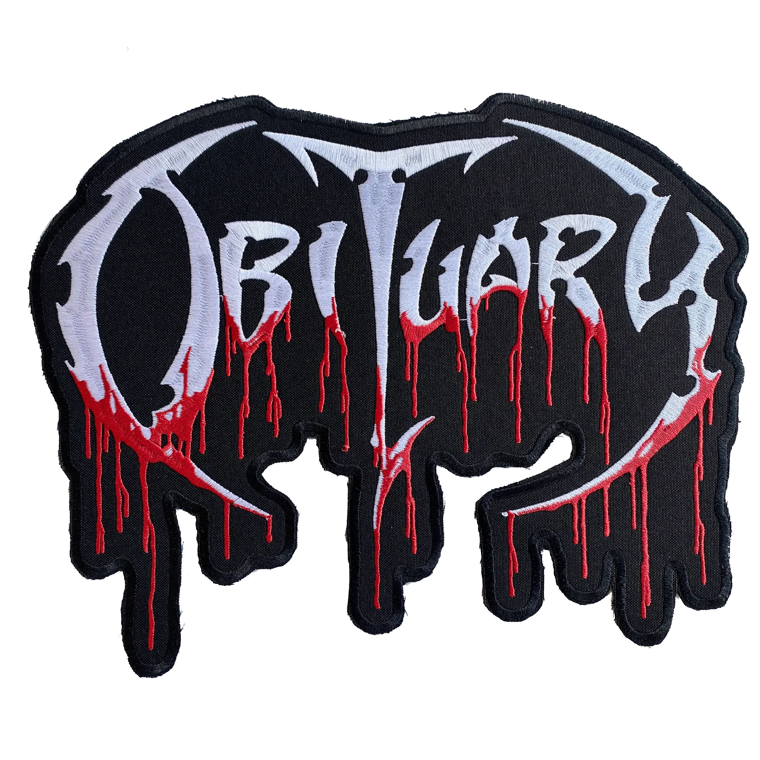 Obituary Logo Embroidered Back Patch