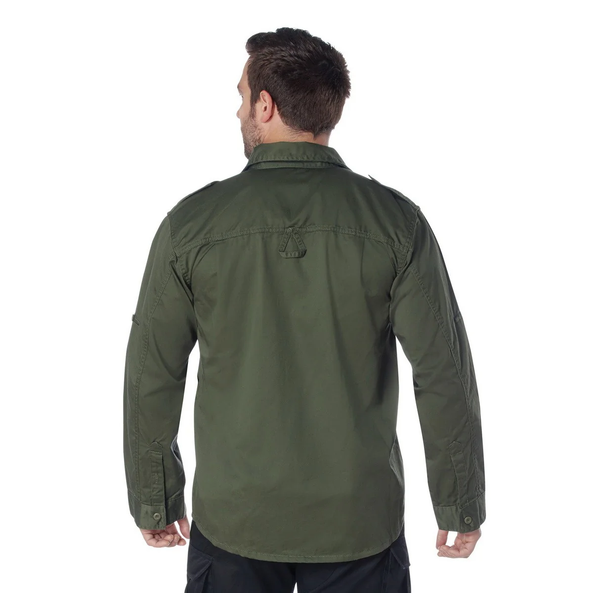Olive Fatigue Shirt - Image 3