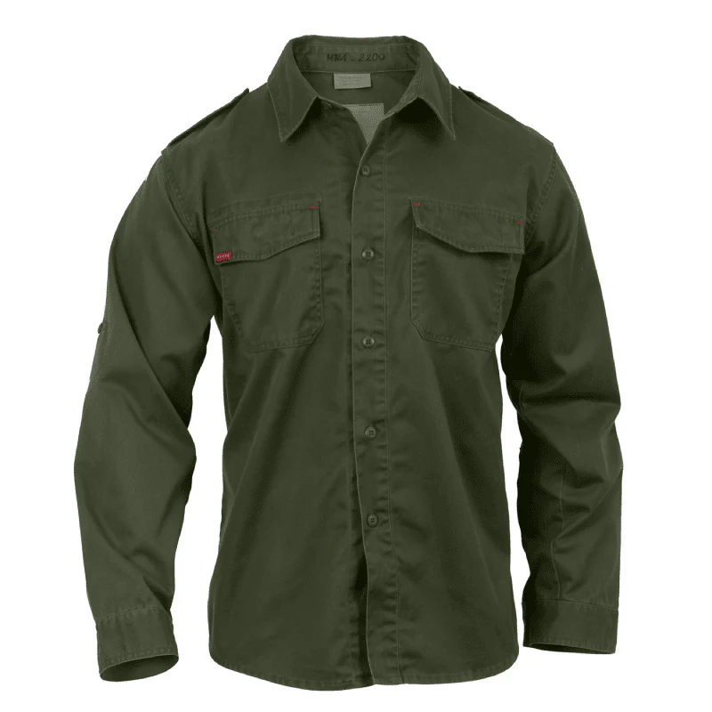 Olive Fatigue Shirt - Image 6