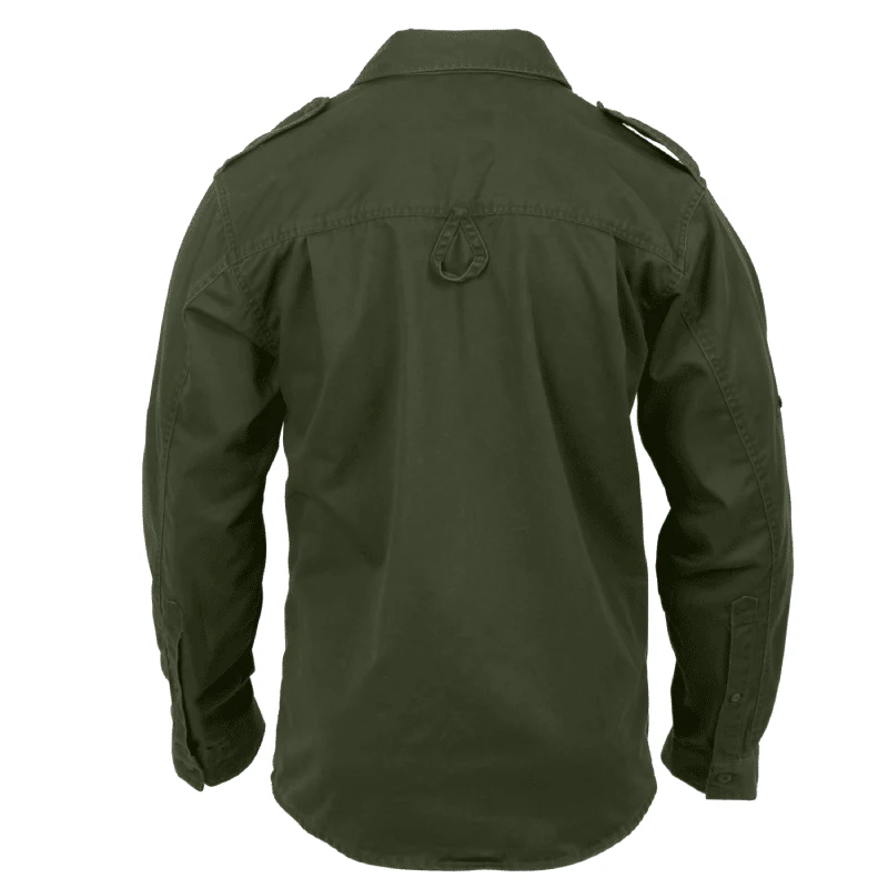 Olive Fatigue Shirt - Image 7