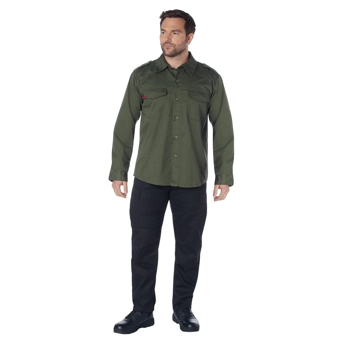 Olive Fatigue Shirt - Image 8