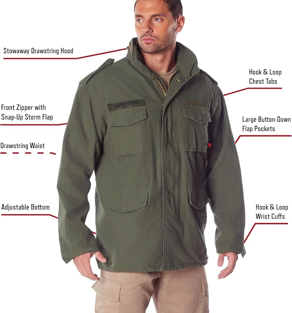 Olive M65 Field Jacket - Image 3