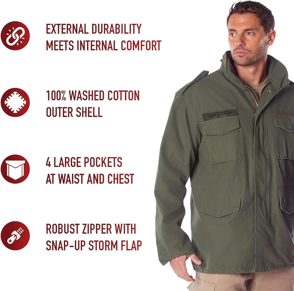 Olive M65 Field Jacket - Image 9