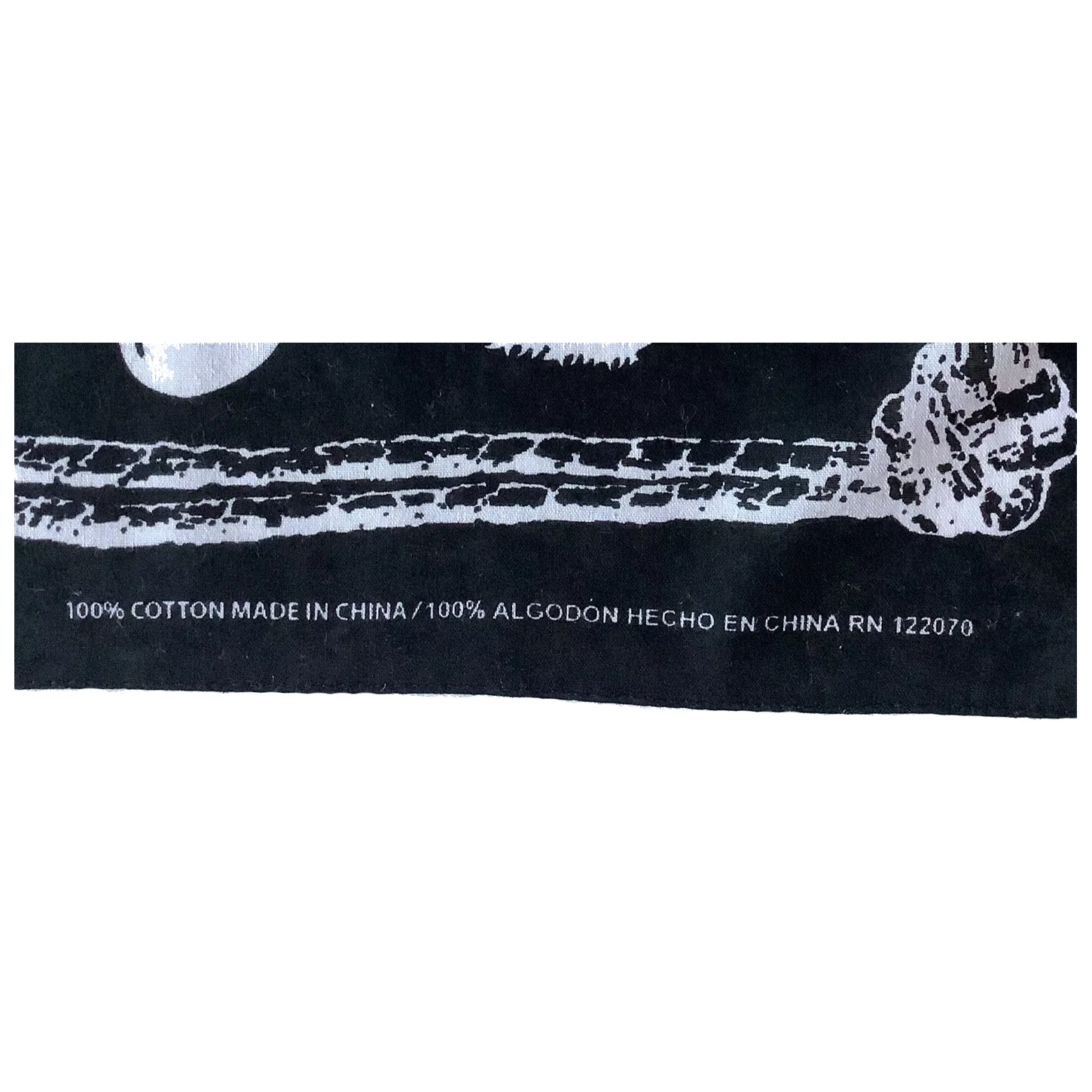 Pirate Skull Crossbones Print Bandana - Image 5