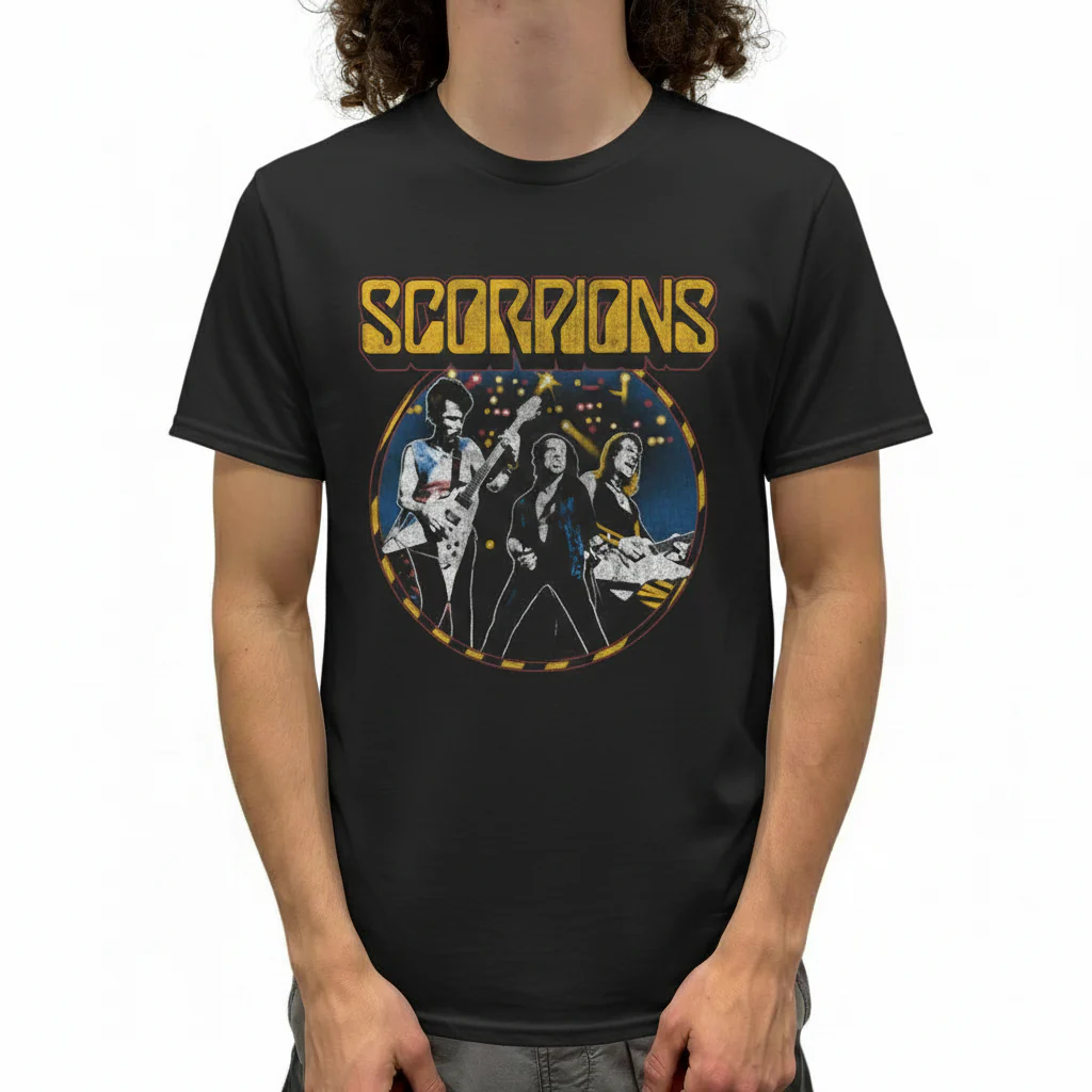 Scorpions Group Photo T-Shirt - Image 2