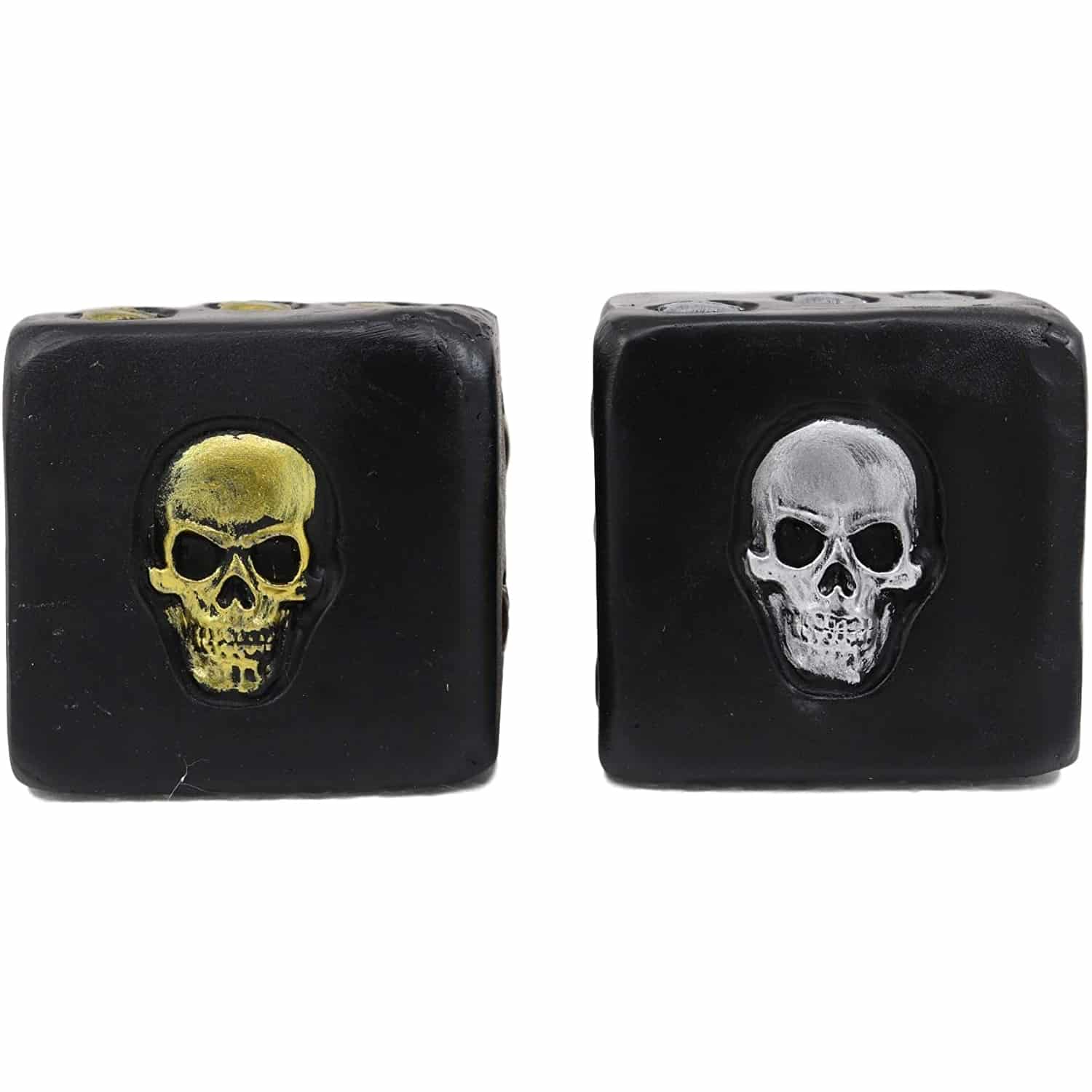 Silver and Gold Skull Dice Set - Image 2