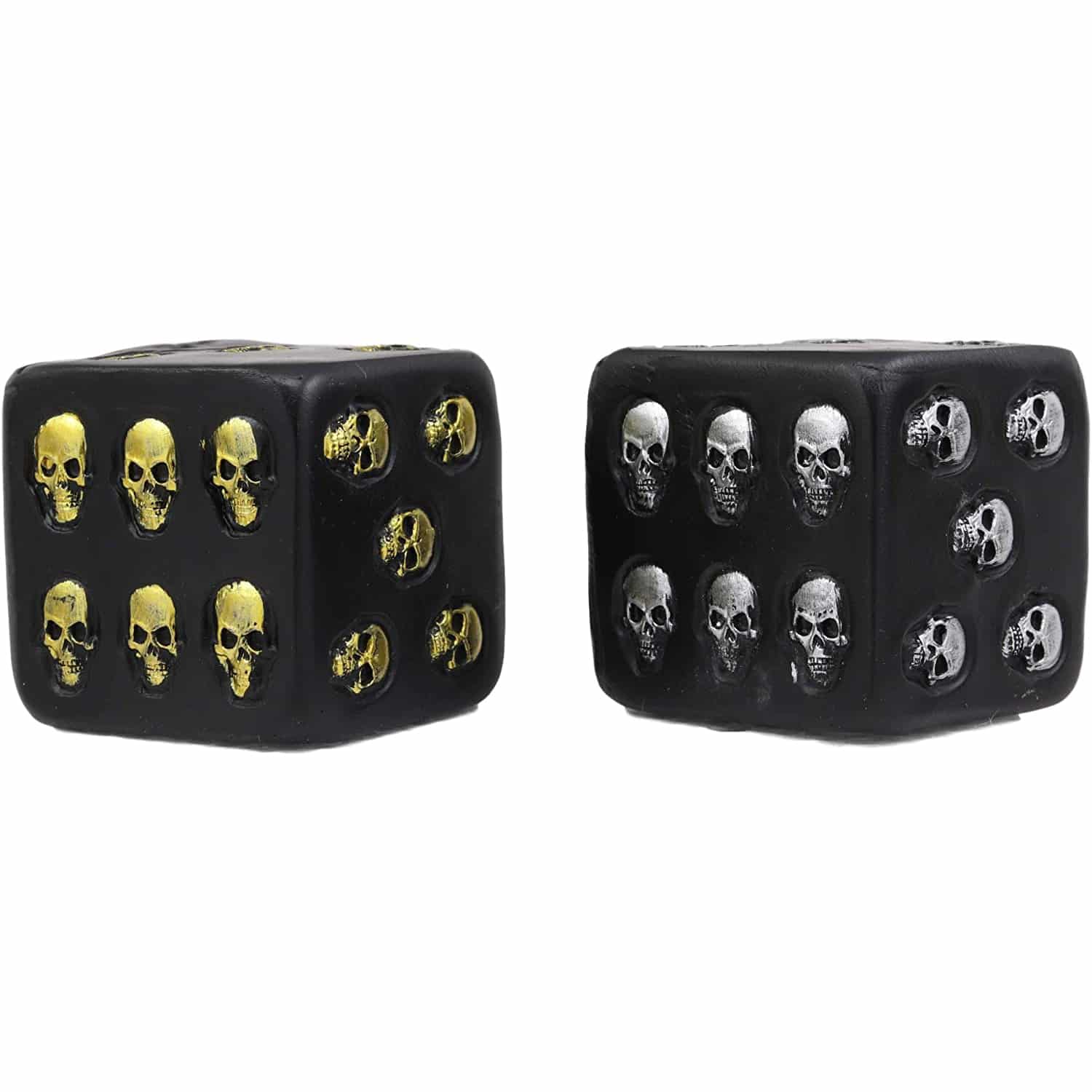 Silver and Gold Skull Dice Set - Image 3