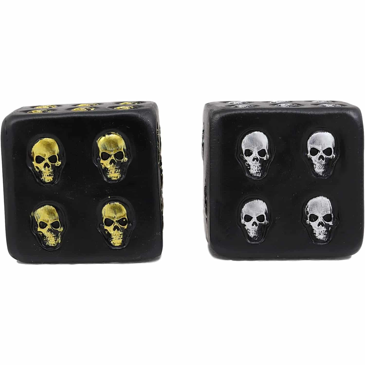 Silver and Gold Skull Dice Set - Image 4