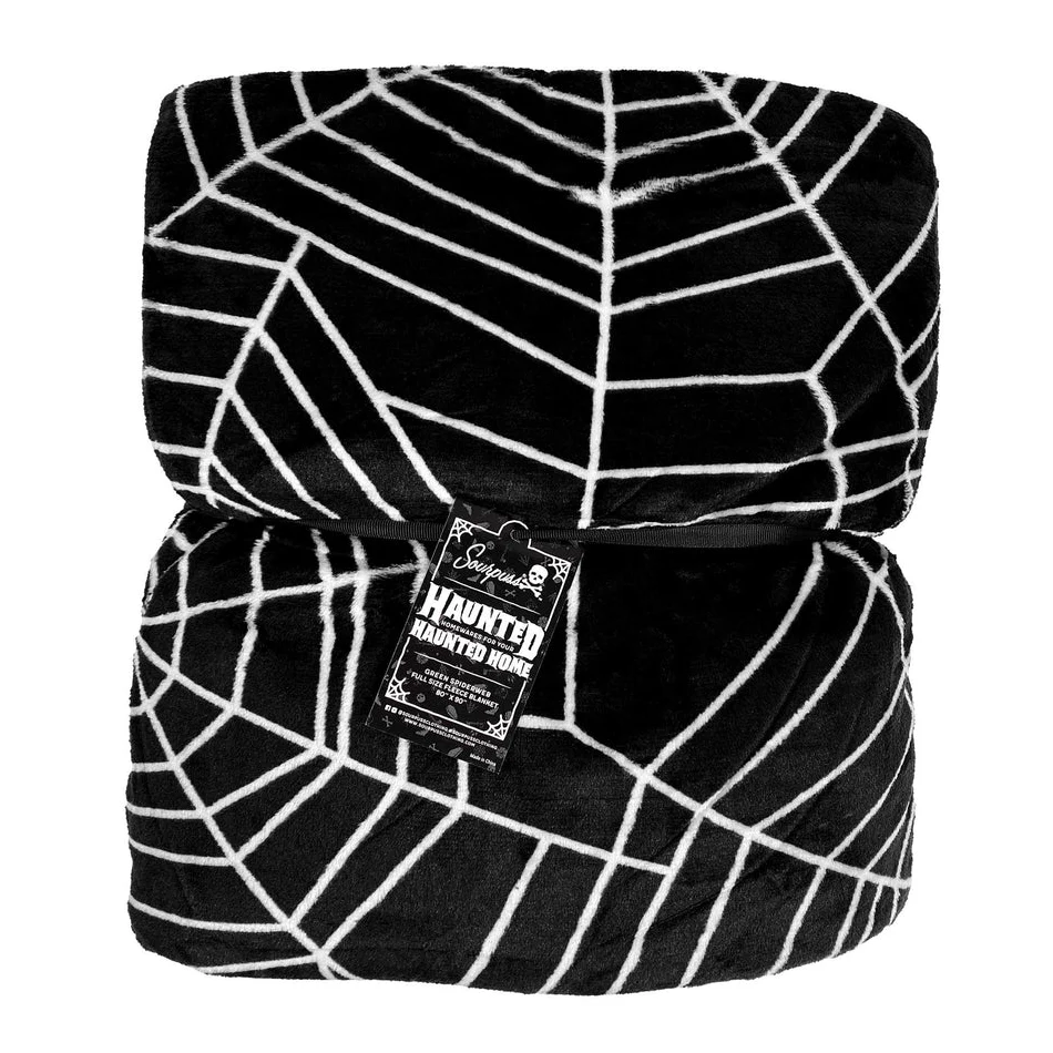 Spiderweb Full Size Blanket by Sourpuss Clothing - Image 3