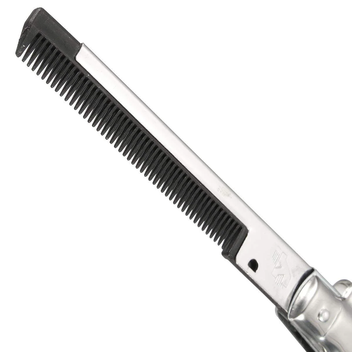 Novelty Stainless Steel Switchblade Hair Comb - Image 3