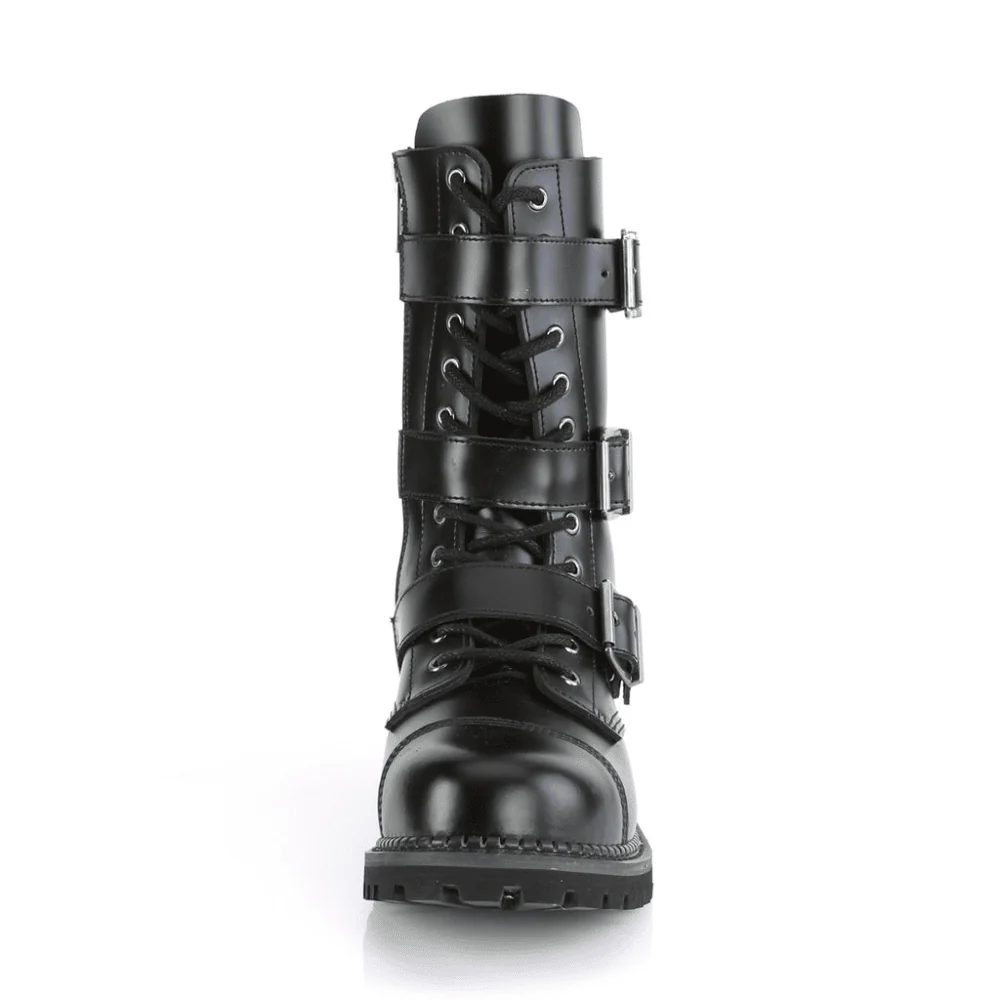Demonia Steel Toe Combat Boot Riot-12 - Image 3