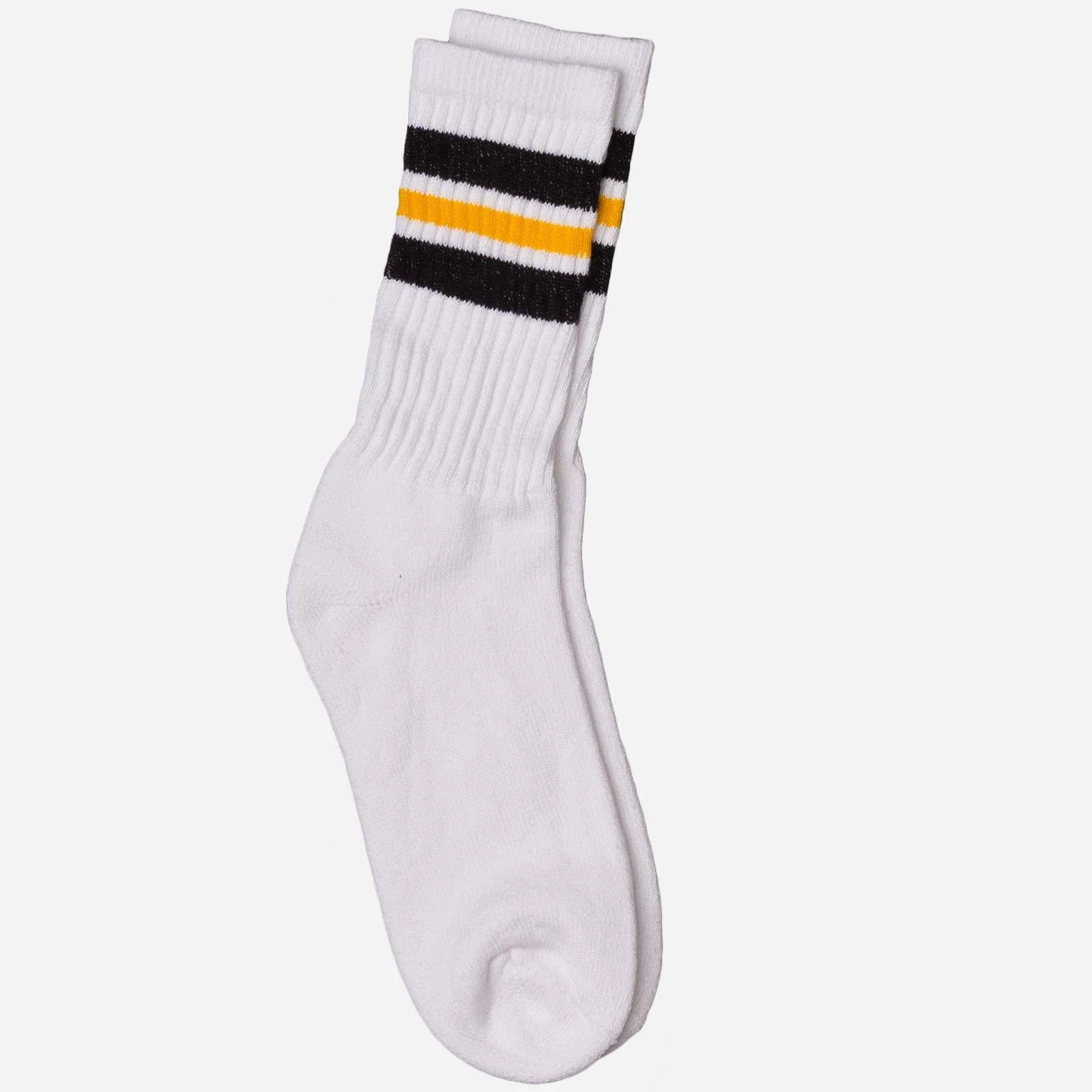 Striped White Tube Socks - Image 4