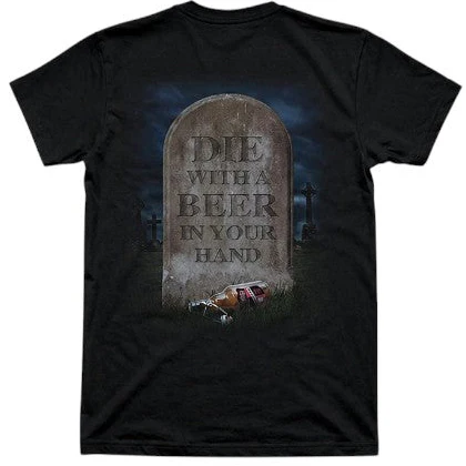 Tankard Die With A Beer T-Shirt - Image 3