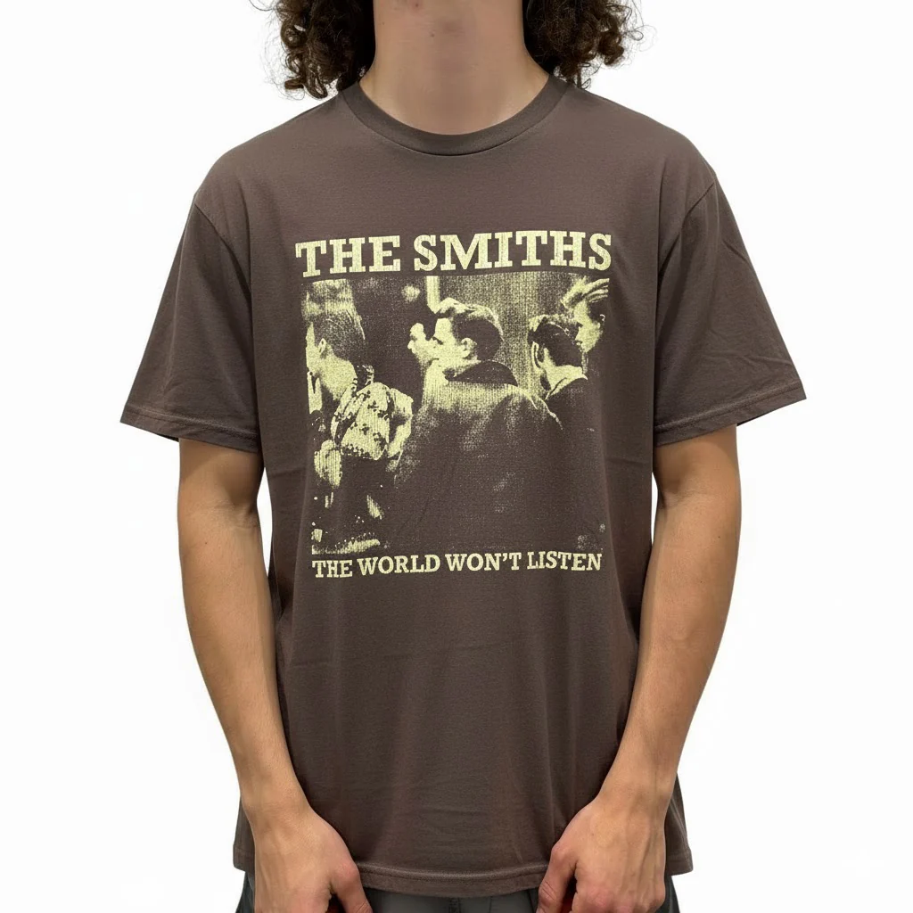 The Smiths Group Photo Brown T-Shirt - Image 2
