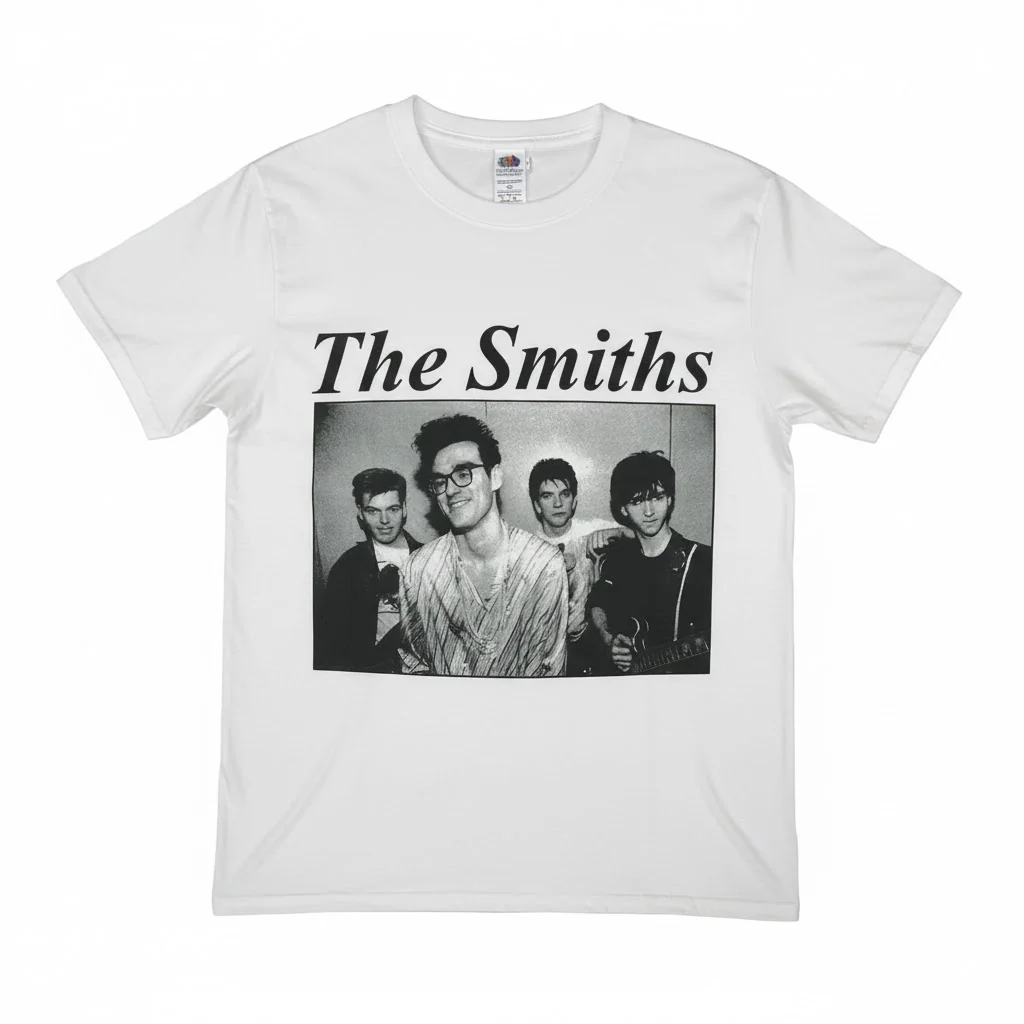 The Smiths Group Photo White T-Shirt