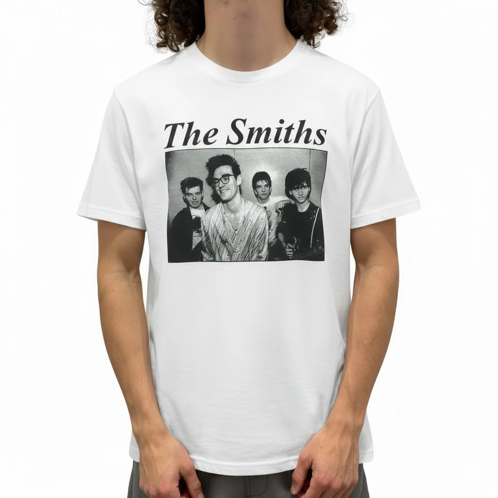 The Smiths Group Photo White T-Shirt - Image 2