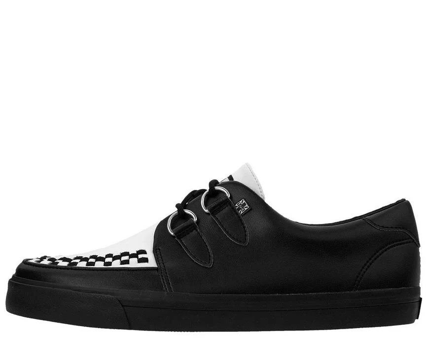 TUK Black and White Sneaker Creeper A9180 - Image 3