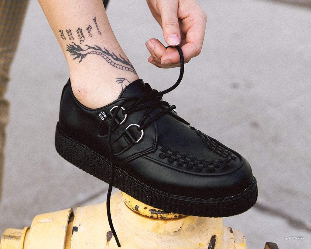 Black TUKskin Viva Low Creeper F9321 - Image 6
