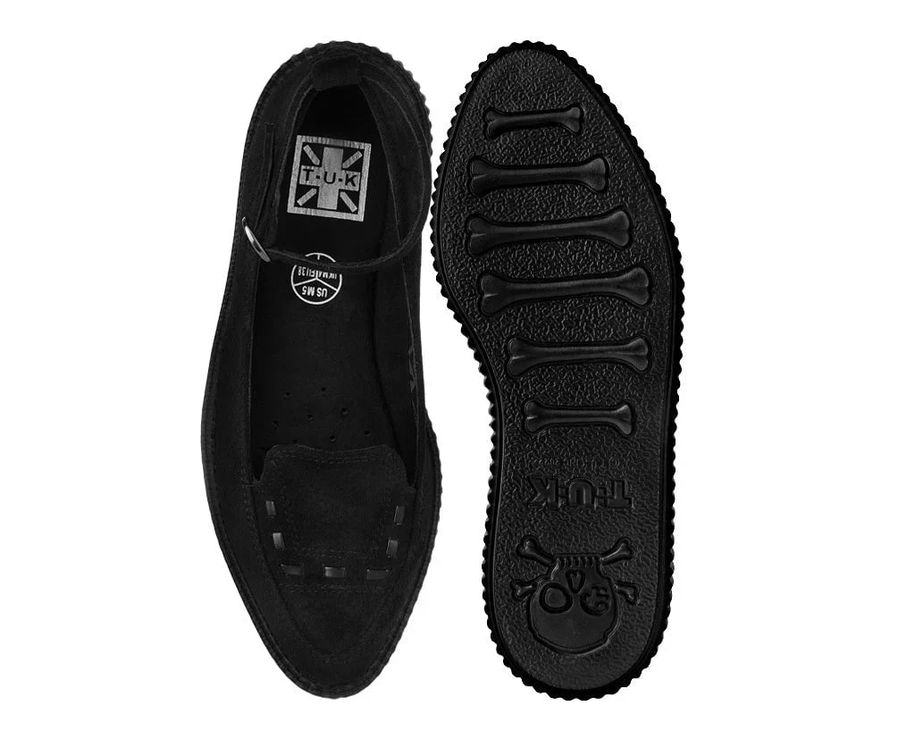 TUK Black Pointed Interlace Ballet Strap Creeper A3418l - Image 3