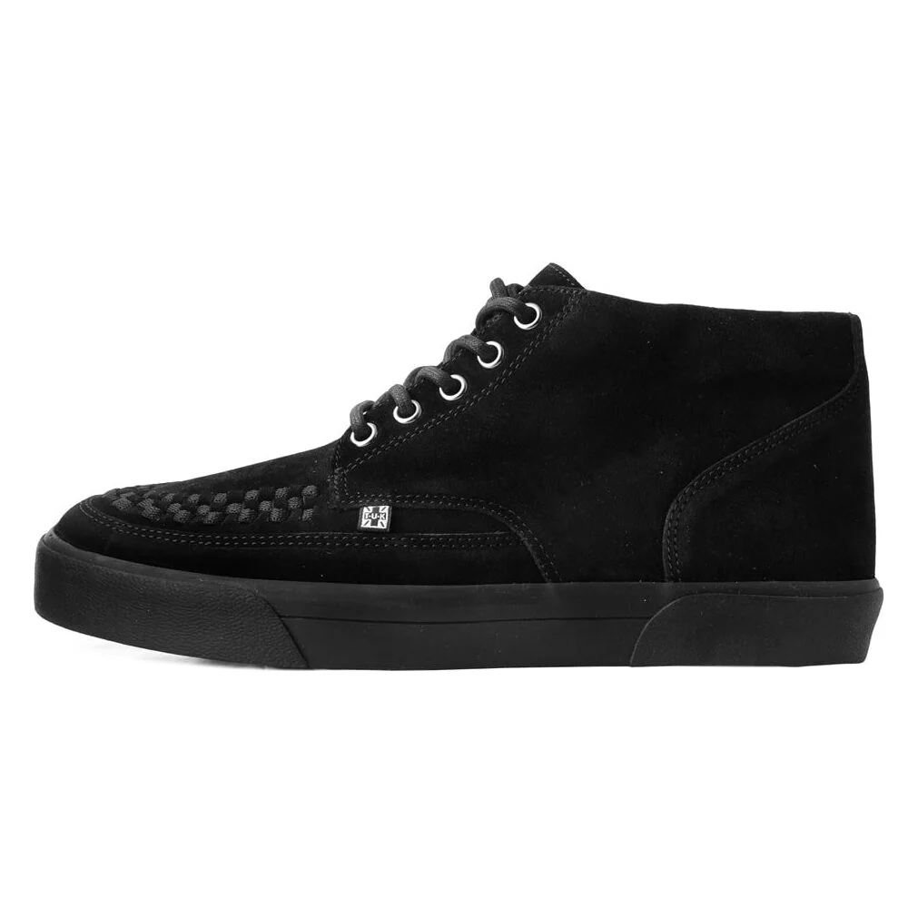 TUK Black Suede 5-Eye Creeper Sneaker A3153 - Image 3