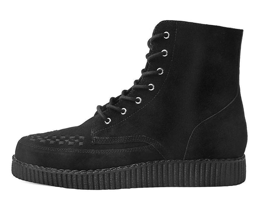 TUK Black Suede Creeper Boot - Image 2