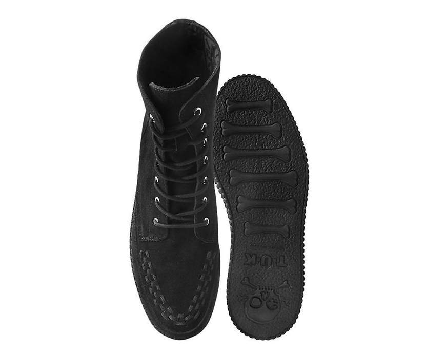 TUK Black Suede Creeper Boot - Image 4