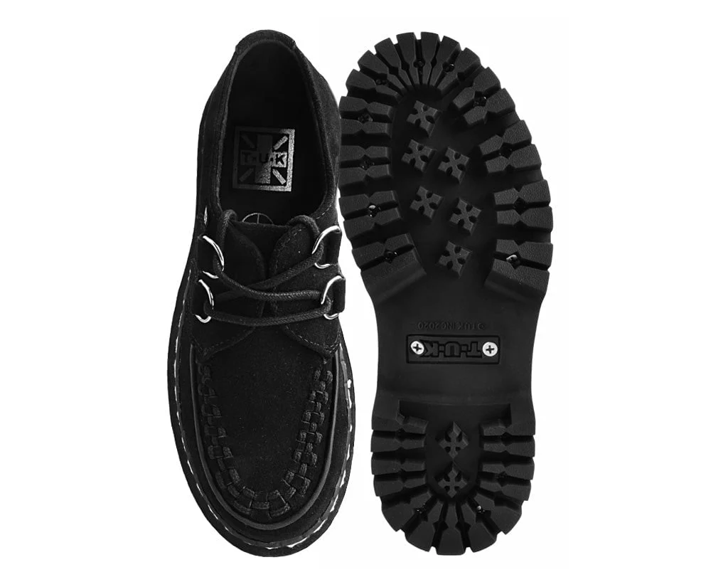 TUK Black Suede Double Decker Creeper - Image 4