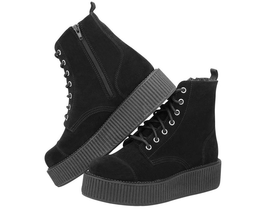 TUK Black Suede Mondo Boot - Image 2