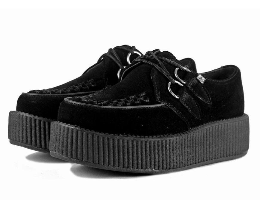 TUK Black Suede Mondo Creeper V7757 - Image 3