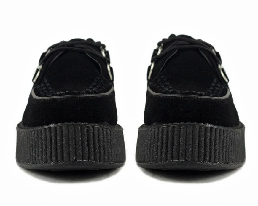 TUK Black Suede Mondo Creeper V7757 - Image 4