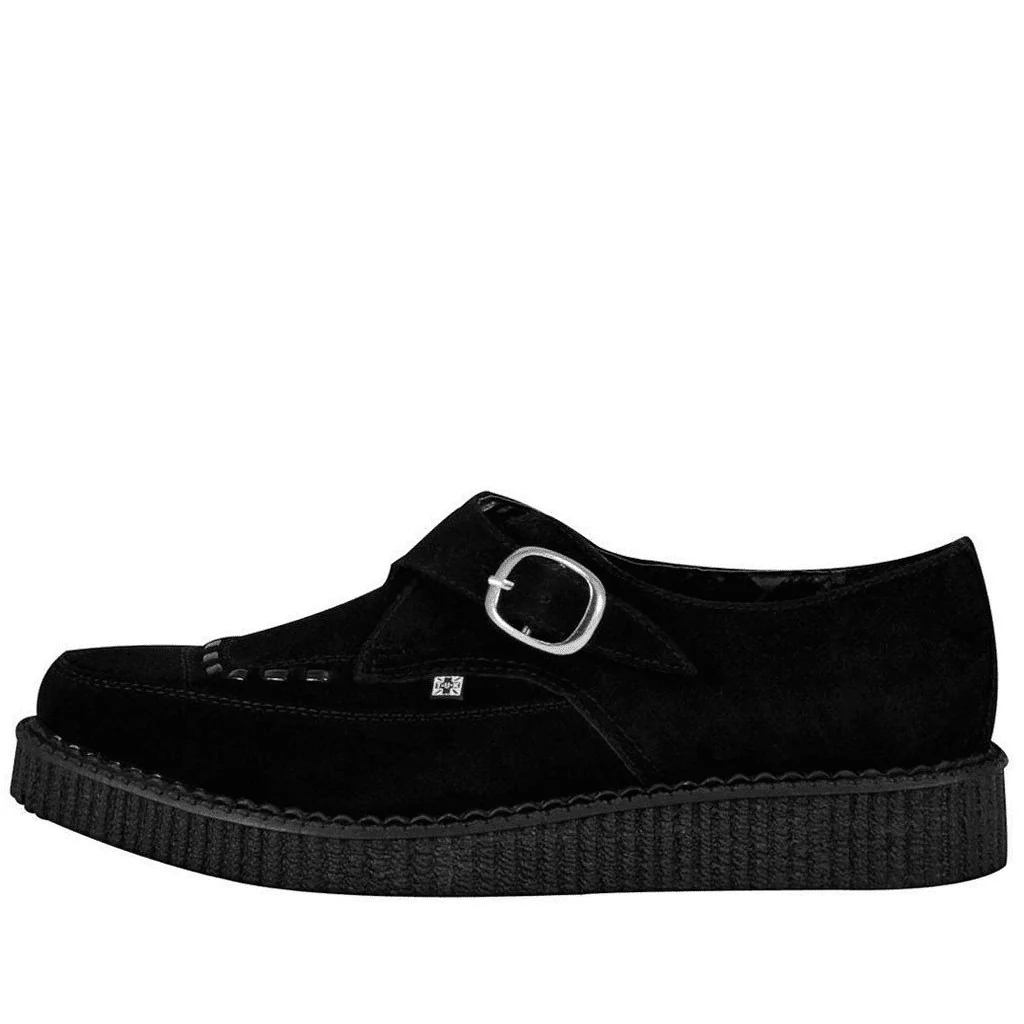 TUK Black Suede Pointed Creeper A8139 - Image 2