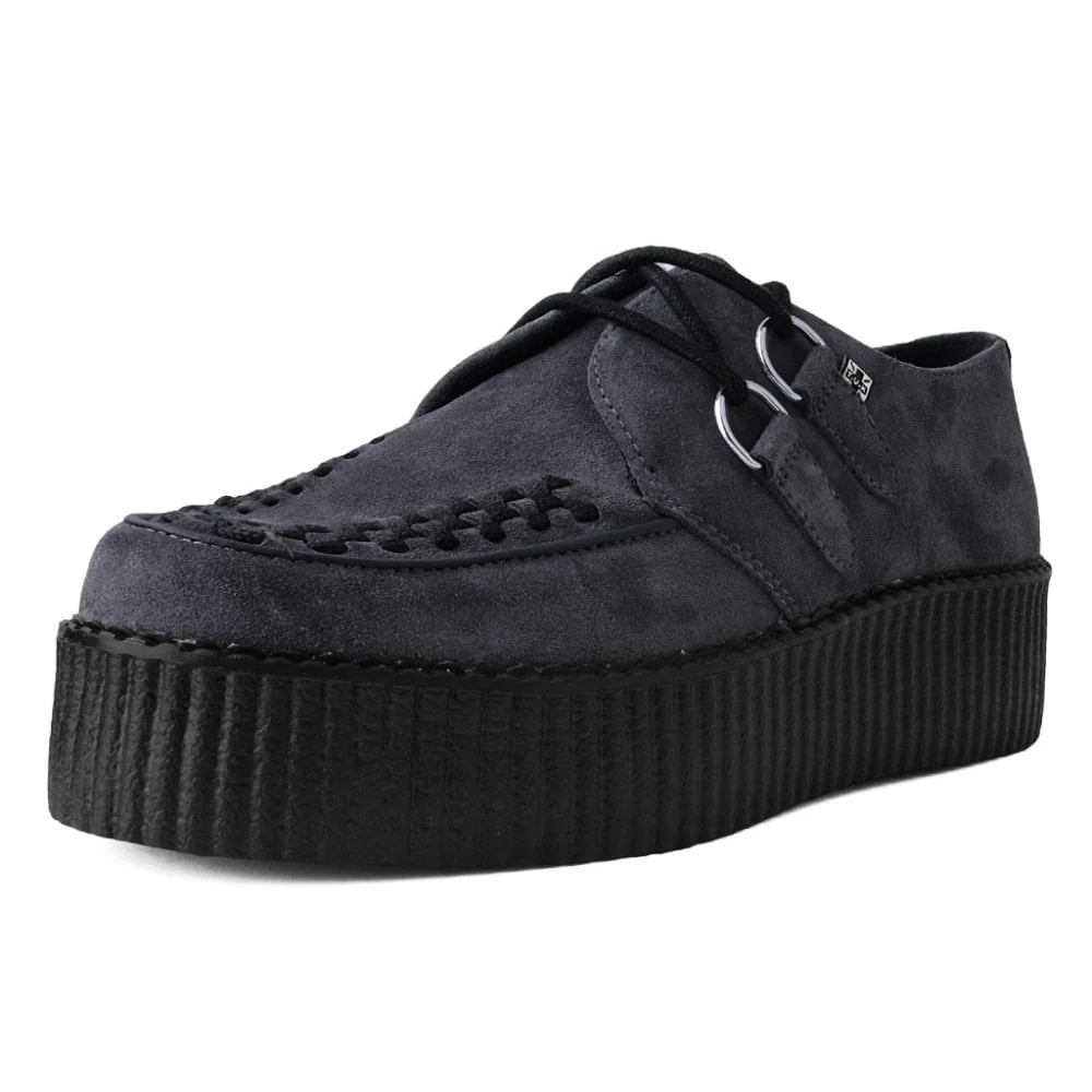 TUK Charcoal Suede Mondo Creeper V9763