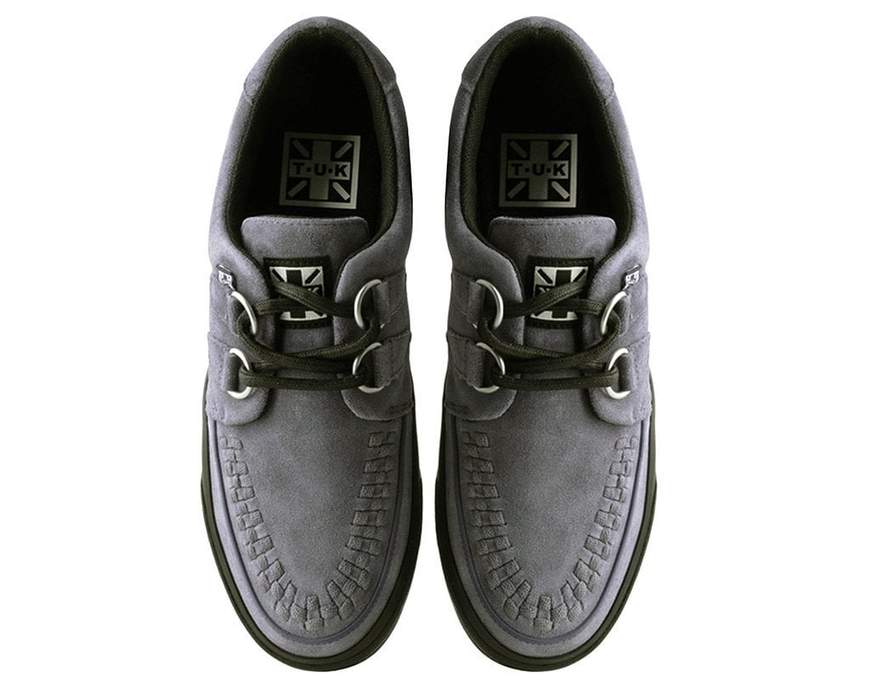 TUK Gray Suede Sneaker Creeper A9528 - Image 3